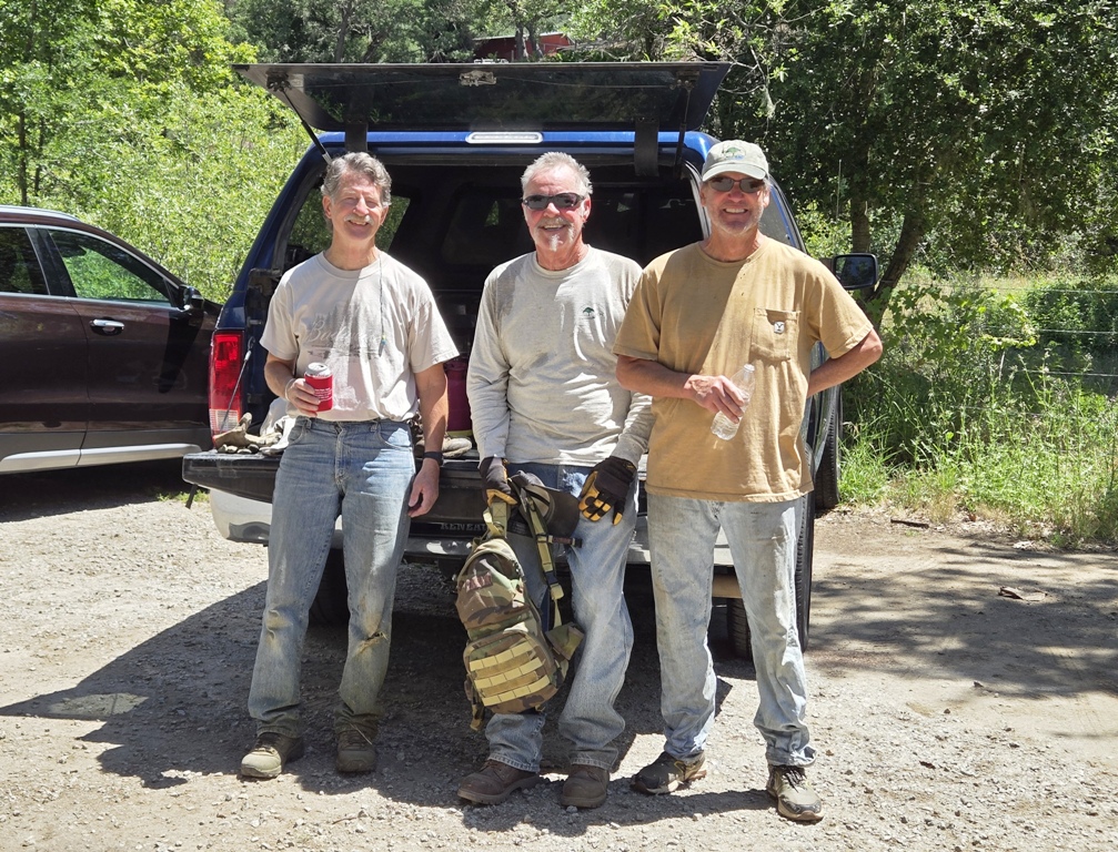 Bob, Pat and Tim - after a job well done!